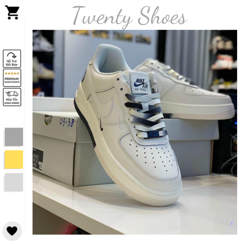 Giày Nike_Âm Dương AF1, Giày Air Force 1 Dây Thừng AF1 Thể Thao Nam Nữ