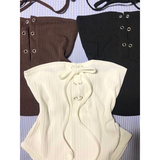 (Video thật) Áo Ống Quây Croptop Đan Dây Chéo