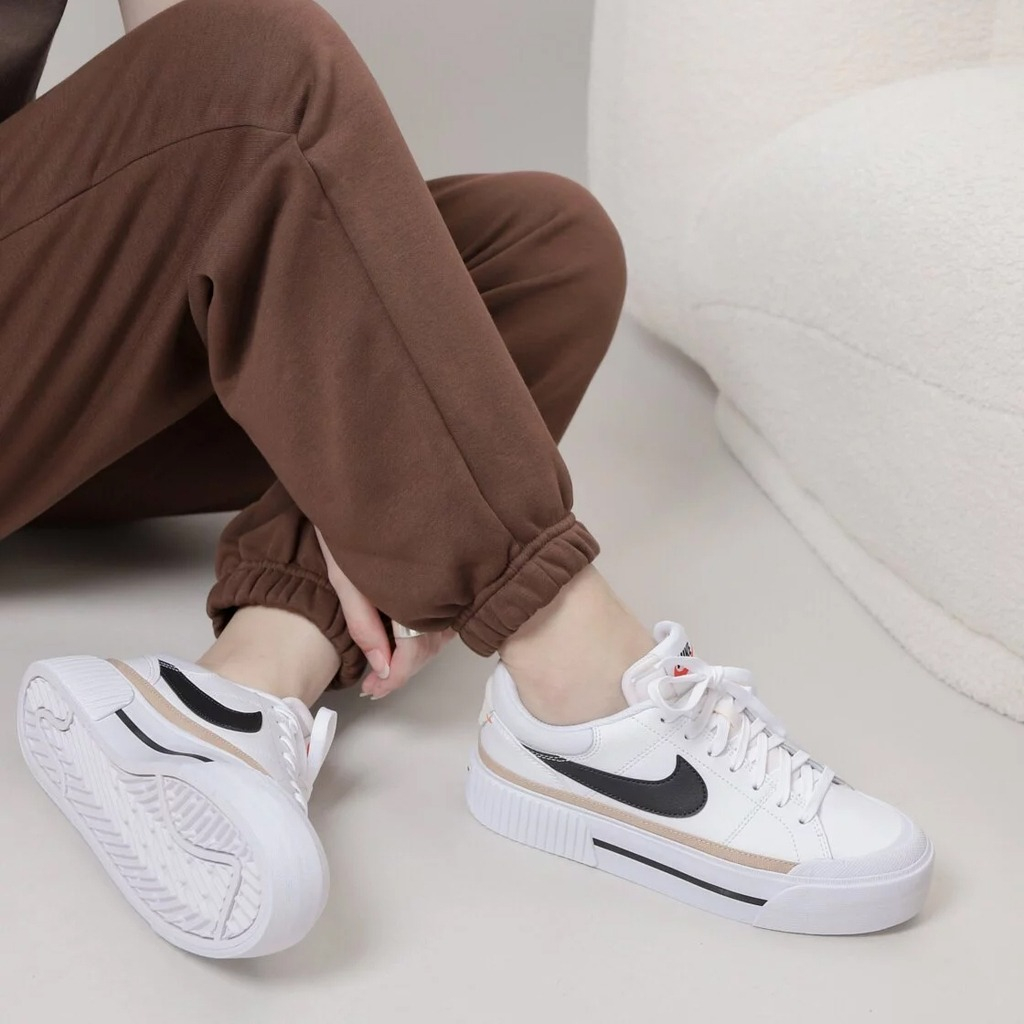 Giày N.i.k.e Court Legacy Lift Low - *Black/White* - Code: DM7590-100