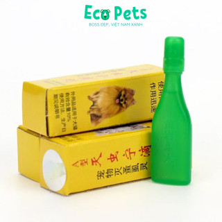 Trị ve rận cho mèo ECOPETS chai nhỏ gáy giảm ve rận, bọ chét giảm viêm da an toàn tác động nhanh