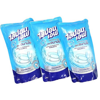 COMBO 3 BỊCH NƯỚC RỬA CHÉN TÚI LION THÁI LAN KHÔNG MÙI 550ML