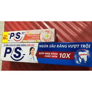 Kdr ps ngừa sâu răng vượt trội hộp 2 tuýp x 180g,1 tuyp tặng 30g