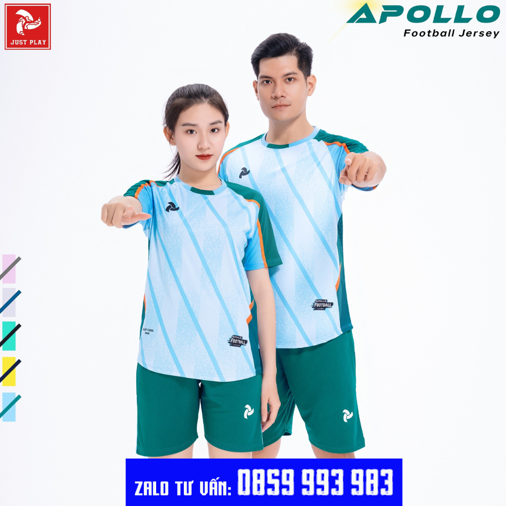 Bộ Quần Áo Bóng Đá Thiết Kế  Chất Vải Thun Lạnh Thoáng Mát Co Giãn Tốt - JustPlay Apollo