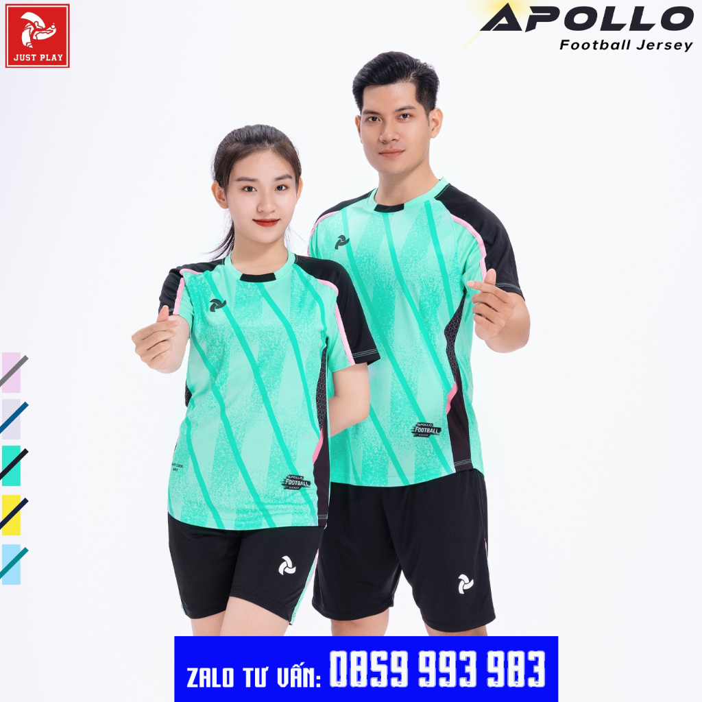 Bộ Quần Áo Bóng Đá Thiết Kế  Chất Vải Thun Lạnh Thoáng Mát Co Giãn Tốt - JustPlay Apollo