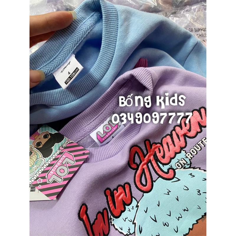 Áo Nỉ Bé Gái Hoạt Hình FOX