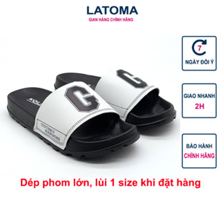 Dép quai ngang nam nữ trẻ em siêu nhẹ êm chân thời trang Latoma TA799A (Trắng)