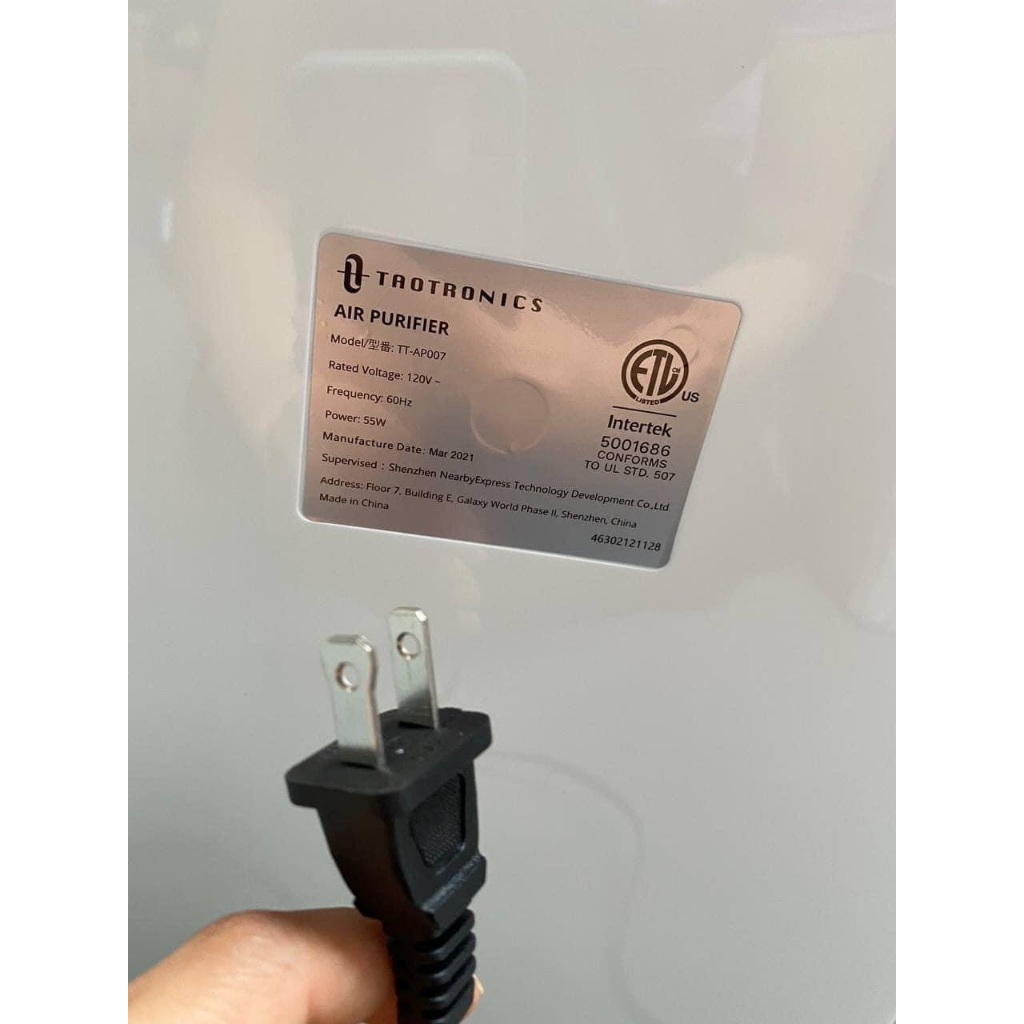 Máy lọc không khí TaoTronics TT-AP007 True H13 HEPA có màn hình chất lượng không khí