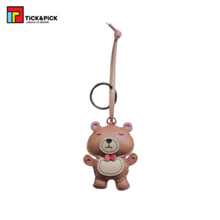 Móc Khóa Da Thủ Công TICK & PICK Túi Xách, Balo, Chìa Khóa Hình Gấu Teddy Thú Bông Dễ Thương- Teddy Bear