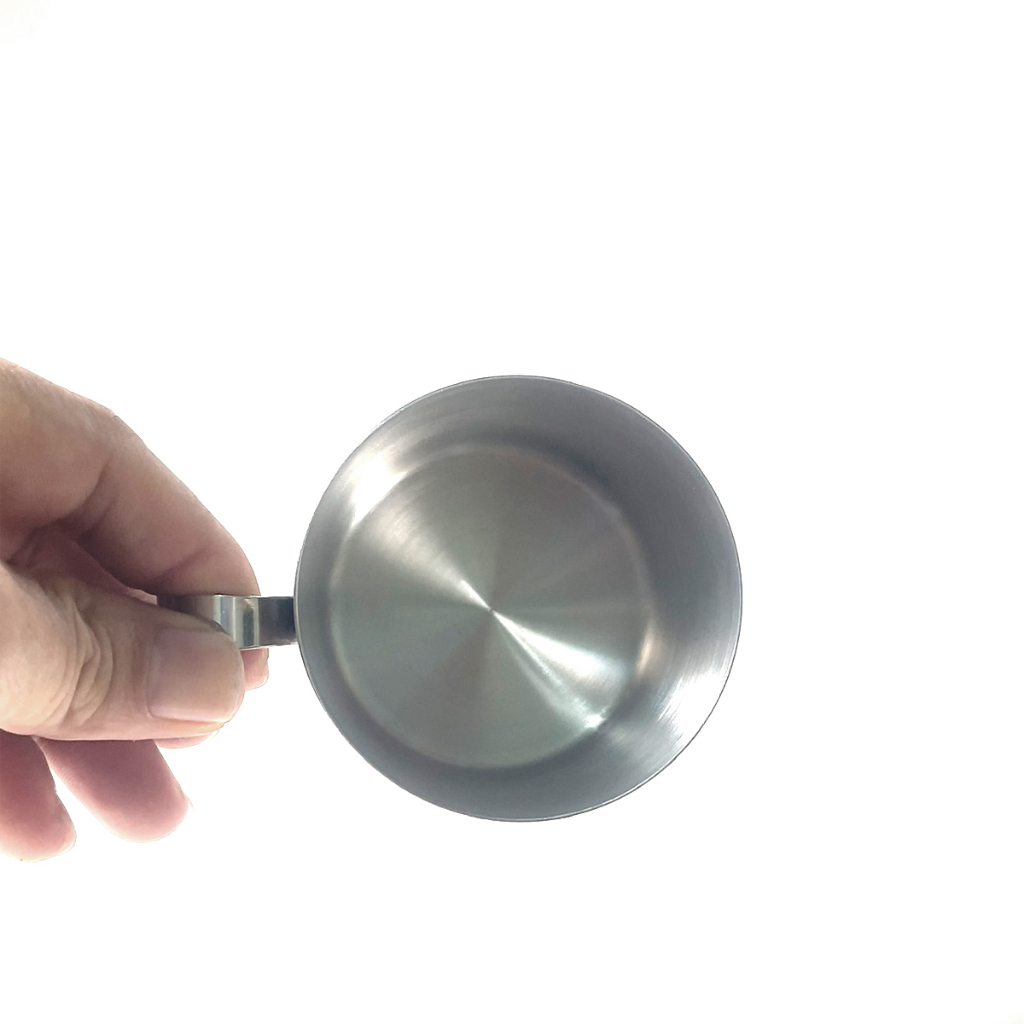 Ca uống nước inox 304 có quai | đk 7 x cao 7cm