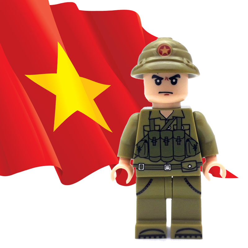 Combo 10 Nhân vật chiến sĩ Bộ binh Quân đội Nhân dân Việt Nam và trang bị AK, RPD