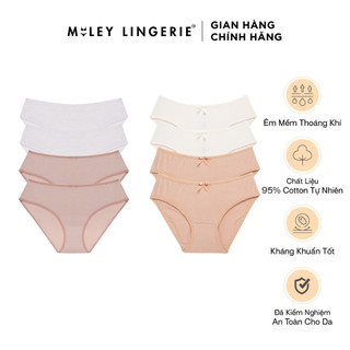 Combo 4+4 Quần Lót Cotton Co Dãn 4 Chiều Flexi + Modal Bikibi Comfort Basic Miley Lingerie Màu Ngẫu Nhiên