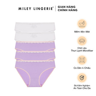 Combo 5 Quần Lót thun Lạnh Phối Ren Lưng Active Miley Lingerie