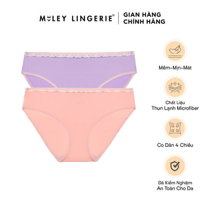 Combo 2 Quần Lót Thun Lạnh Miley Lingerie Co Dãn, Mềm Mại, Thoáng Khí BMS