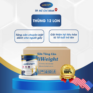 Thùng sữa non Hiweight 650g, sữa bột tăng cân dành cho người gầy và trẻ trên 10 tuổi