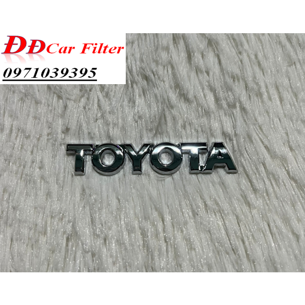 (Sỉ - Lẻ) Chữ nổi Toyota được dán sau xe Toyota Innova