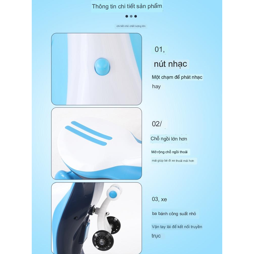 Xe lắc cao cấp  có nhạc có đèn led