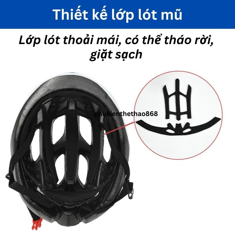 Mũ Bảo Hiểm Xe Đạp Thể Thao Siêu Nhẹ Dành Cho Cả Nam Và Nữ Mũ Bảo Hiểm Đạp Xe Leo Núi Thông Gió, Thoáng Khí Bảo Vệ Đầu