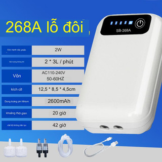 Máy Sủi Oxy Dùng Pin Đại SB-960 SB-980,Sủi tích điện SB-168A / SB-268A, Sủi loại dùng cỏng usb 1 vòi 2 vòi