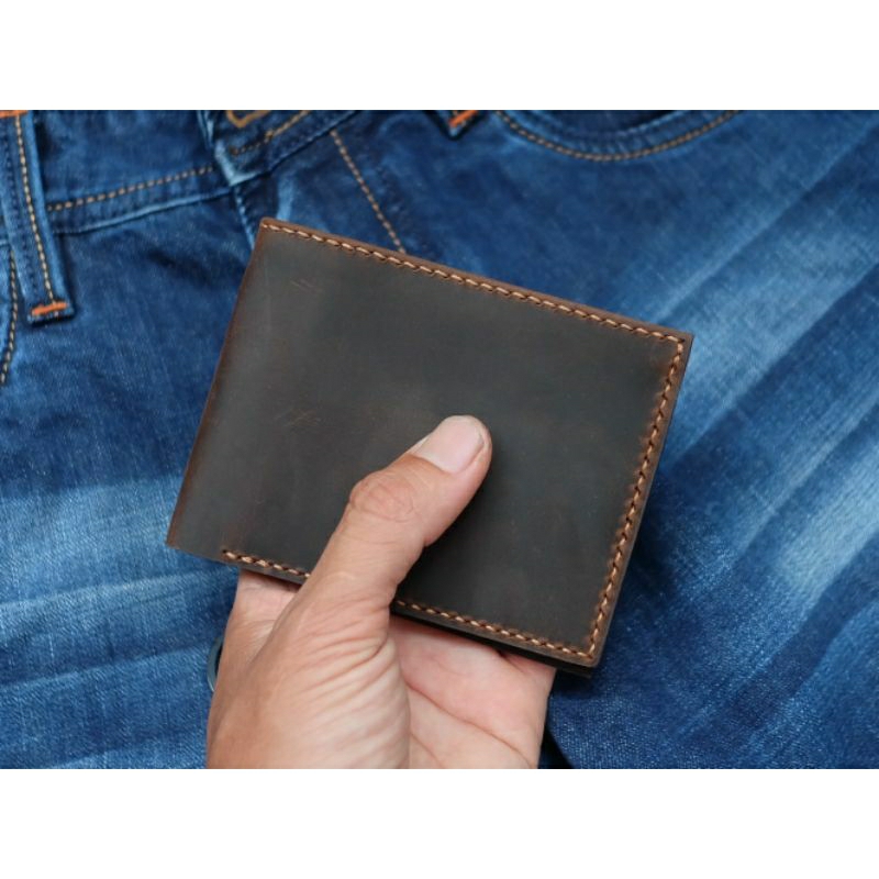 Ví ngang da bò sáp