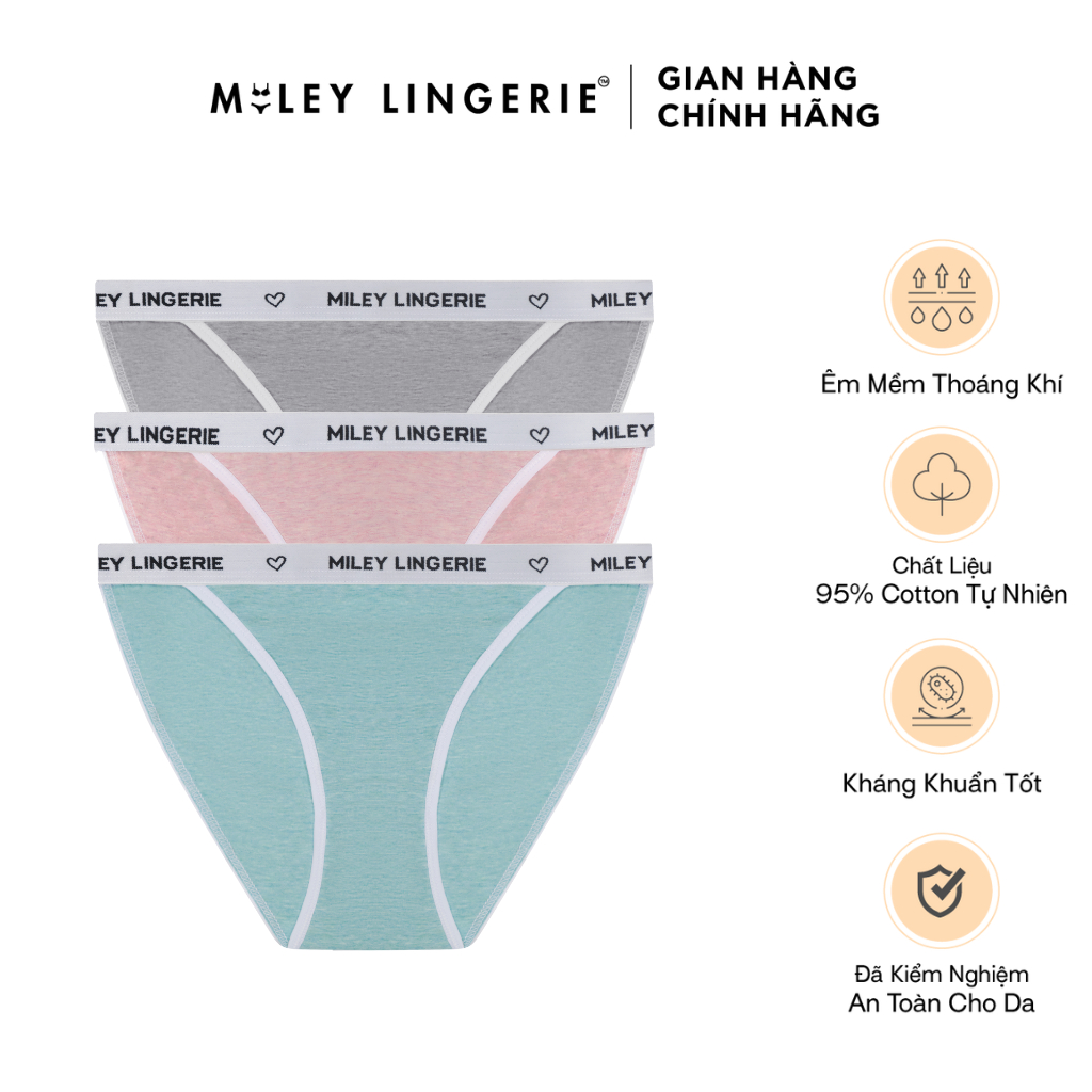 Combo 2 Quần Lót Melange Basic Miley Lingerie (Màu Ngẫu Nhiên)