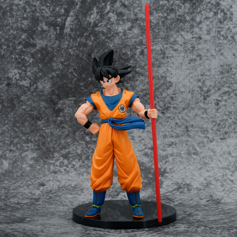 Mô Hình Dragon Ball Songoku Cầm Gậy, Hàng Cao Cấp, Cao 27cm, Decor Trang Trí, Bộ Sưu Tập Nhân Vật