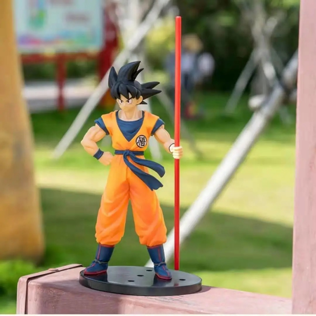 Mô Hình Dragon Ball Songoku Cầm Gậy, Hàng Cao Cấp, Cao 27cm, Decor Trang Trí, Bộ Sưu Tập Nhân Vật