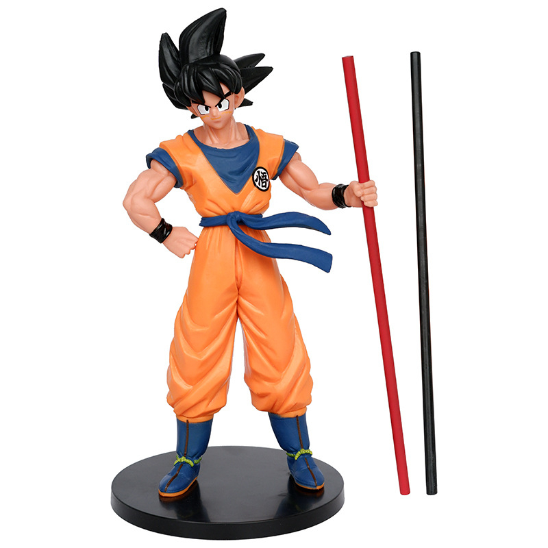 Mô Hình Dragon Ball Songoku Cầm Gậy, Hàng Cao Cấp, Cao 27cm, Decor Trang Trí, Bộ Sưu Tập Nhân Vật