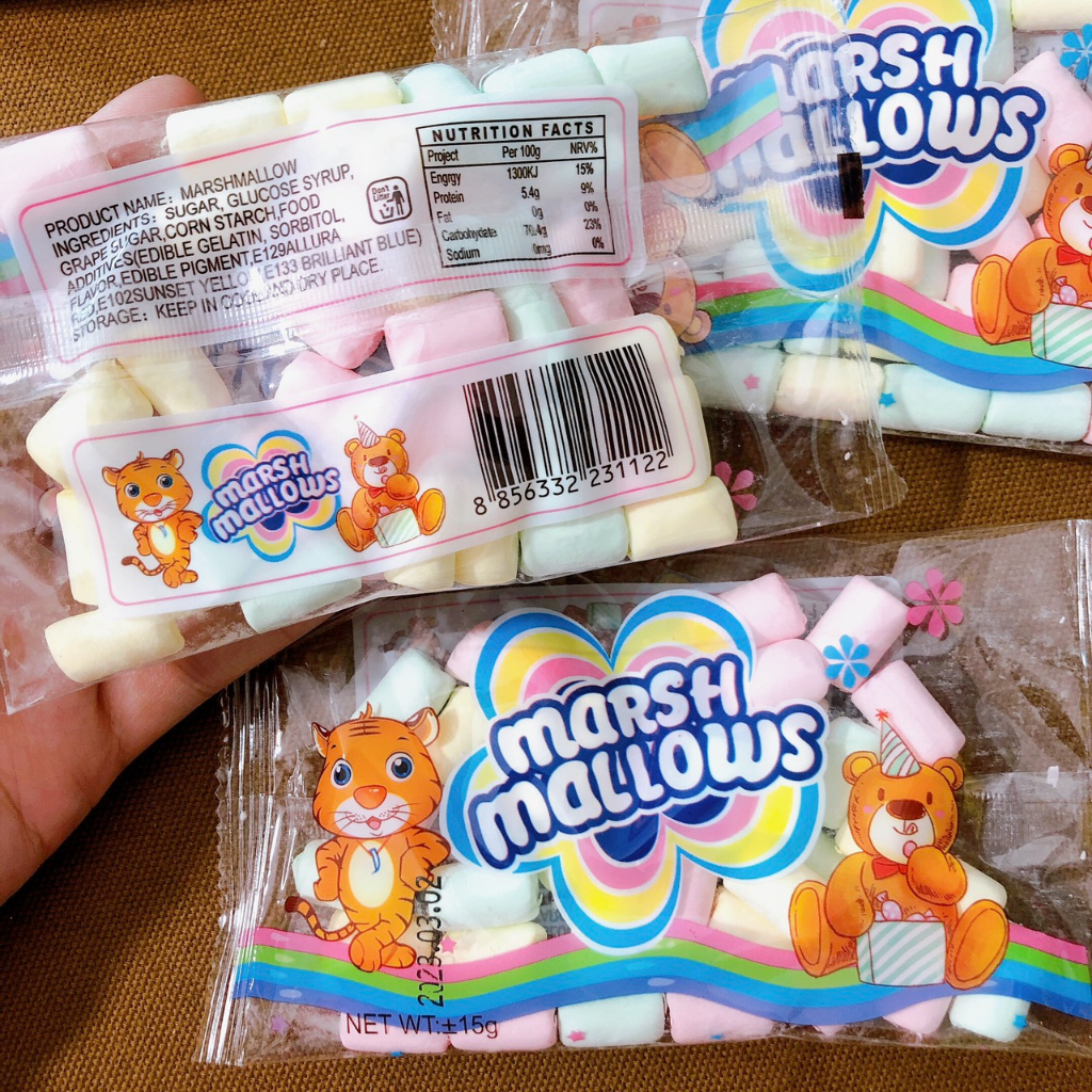 Combo 5 gói kẹo bông Marshmallow