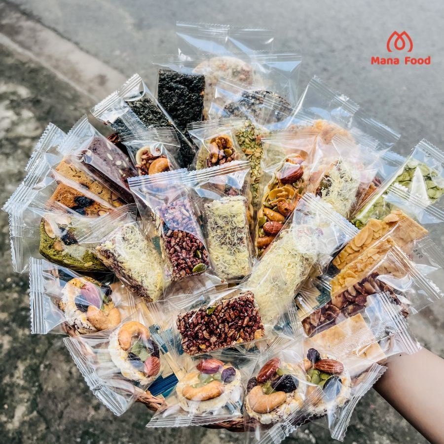 Túi 28 Bánh Mix Dinh Dưỡng Mana Food -500G