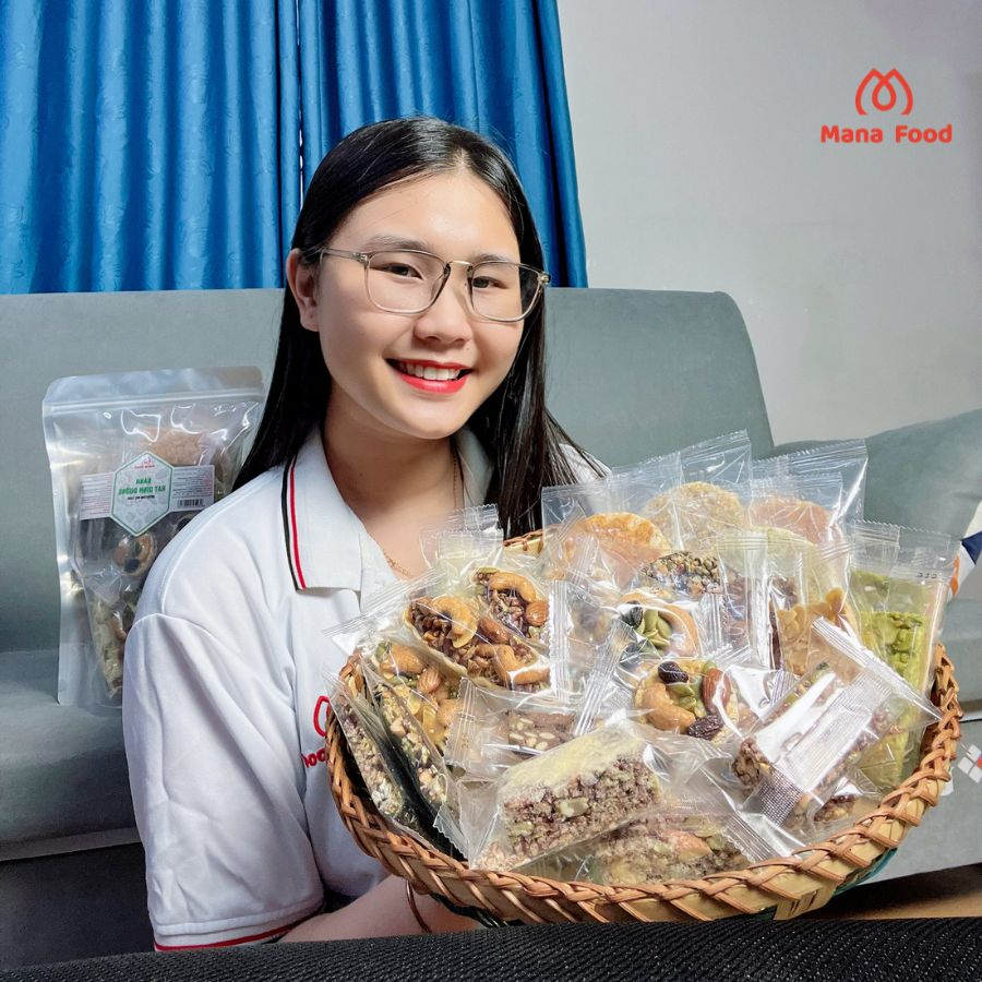 Túi 28 Bánh Mix Dinh Dưỡng Mana Food -500G