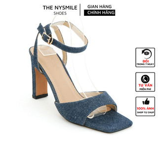 Giày nữ sandal 9p cao gót quai hậu - thenysmile - titus