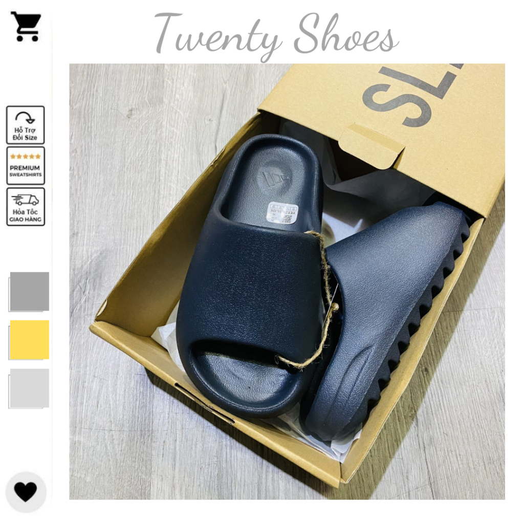 Dép Bánh Mì YZ Slide Vân Nhám, Dép Quai Ngang Nam Nữ Đế Răng Cưa Hàng Đẹp