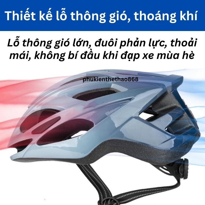 Mũ Bảo Hiểm Xe Đạp Thể Thao Siêu Nhẹ Dành Cho Cả Nam Và Nữ Mũ Bảo Hiểm Đạp Xe Leo Núi Thông Gió, Thoáng Khí Bảo Vệ Đầu