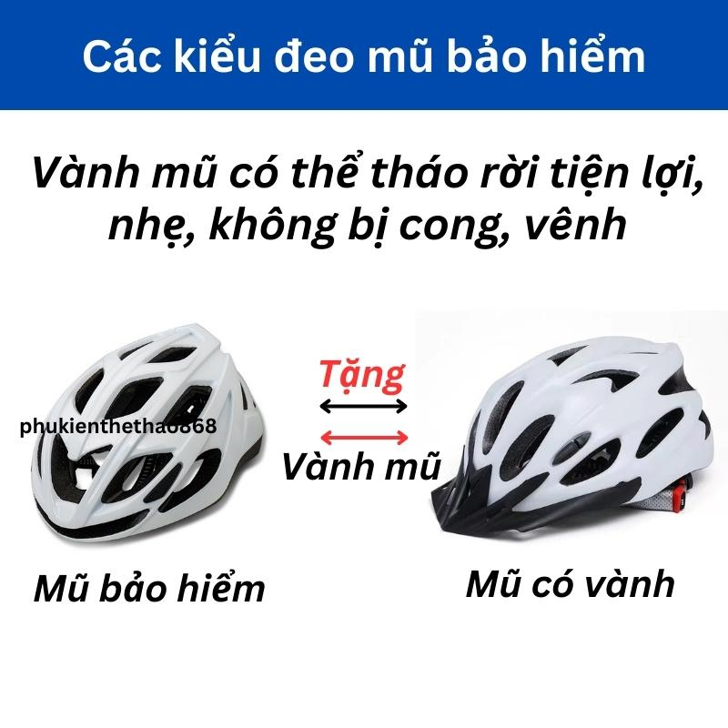 Mũ Bảo Hiểm Xe Đạp Thể Thao Siêu Nhẹ Dành Cho Cả Nam Và Nữ Mũ Bảo Hiểm Đạp Xe Leo Núi Thông Gió, Thoáng Khí Bảo Vệ Đầu