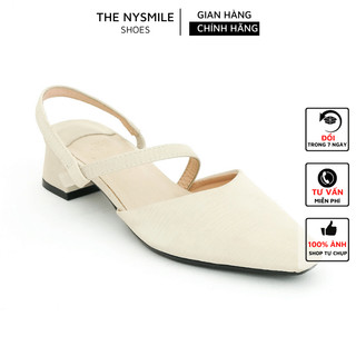 Giày sandal cao gót nữ bít mũi 3P Quai Chéo - The Nysmile Mocky