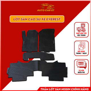 Thảm sàn, thảm lót sàn cao su nissin đúc vân tổ ong chuẩn form xe ford everest 2023