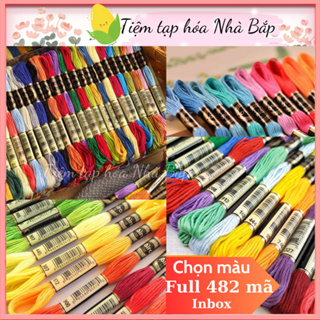Chỉ Thêu Cotton Airo Lẻ 1 Tép - Full 447 Màu + 35 Màu Mới [INBOX CHỌN MÀU]