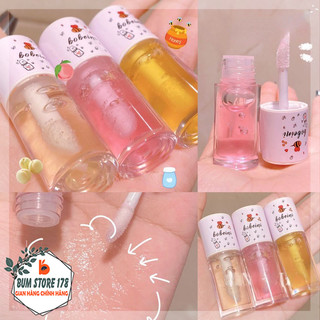 Son dưỡng môi hồng bobeini hương thơm ngọt ngào giúp giữ ẩm, son dưỡng mật ong đào sữa cho đôi môi căng mọng mềm mịn.