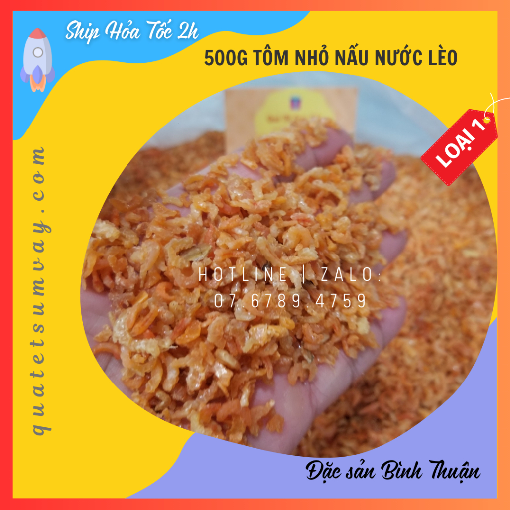 500g tôm khô nhỏ nấu nước lèo, nấu canh rau củ quả ngon mê say