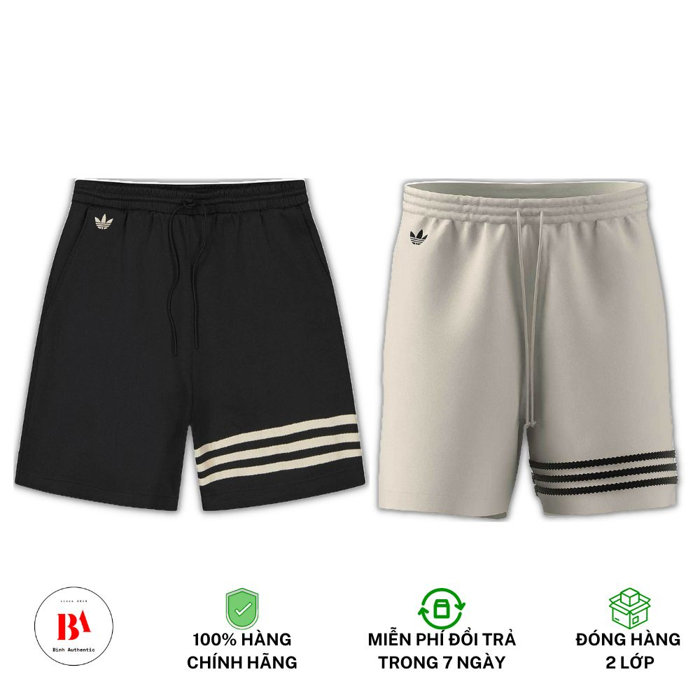 Chính Hãng Quần Short Adidas Neuclassics Adicolor Wonder White v Black