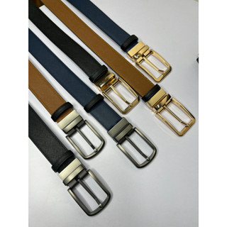 Thắt Lưng Da Nam Cao Cấp Khóa Cài Da Bò Saffiano, Dây Nịt Nam Khóa Kim Cao Cấp