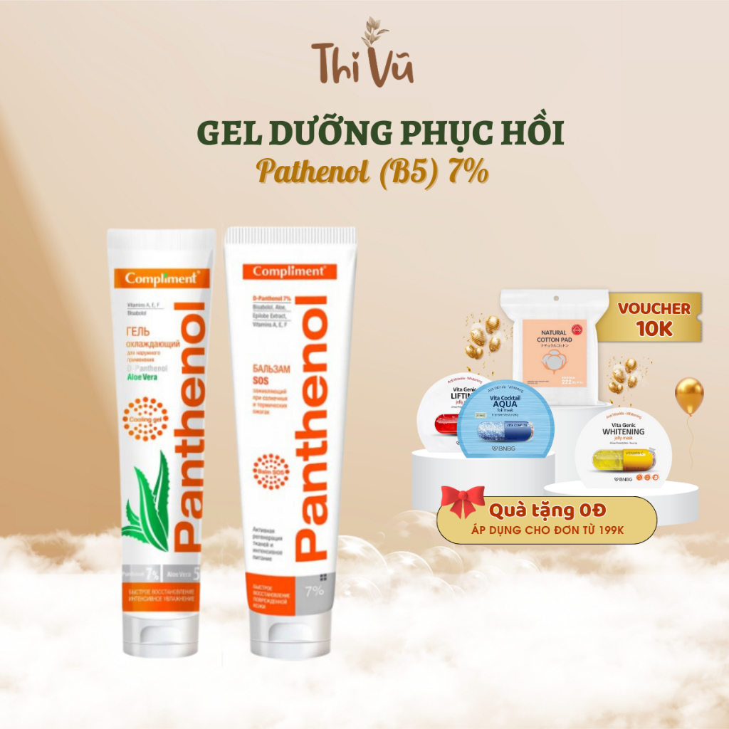 Gel dưỡng Compliment Panthenol (B5) làm lành, làm dịu, phục hồi và tái tạo da