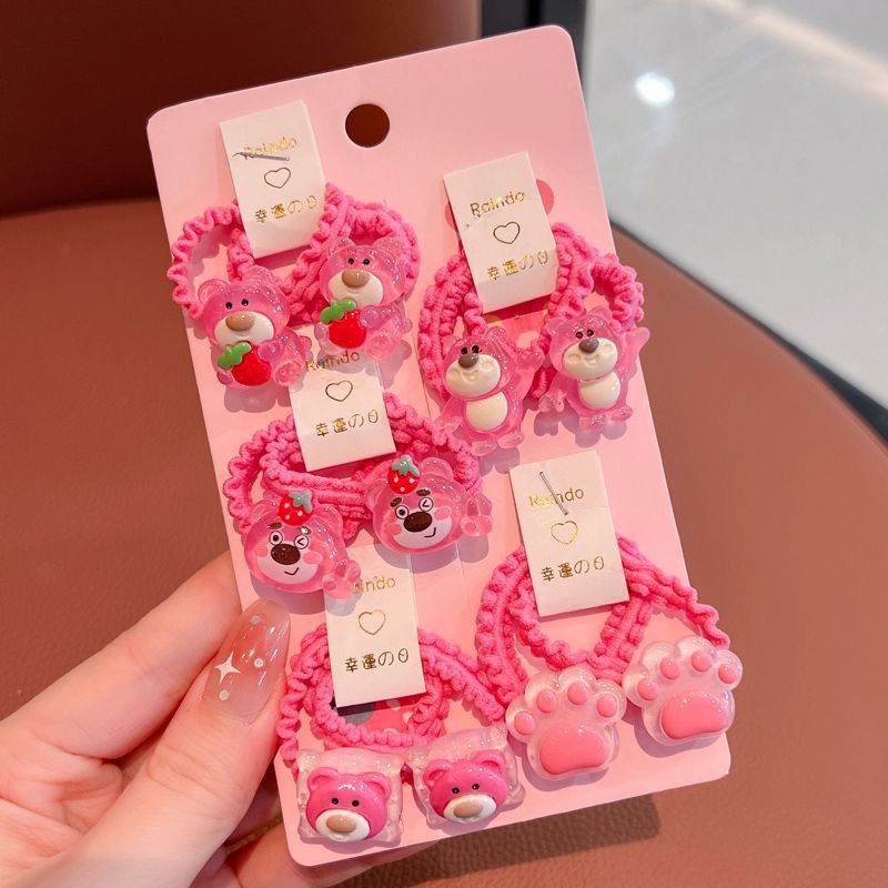 Set 5 cặp Buộc Tóc Hình Gấu- dành cho bé gái siêu đáng yêu❤️