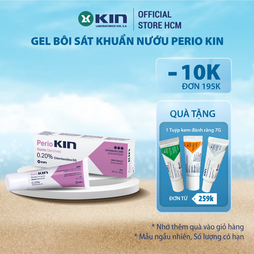 Gel Bôi Sát Khuẩn Perio Kin Giảm Viêm Nướu, Nhiệt Miệng 30ml