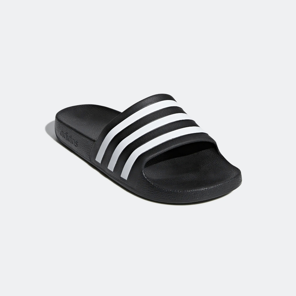 Dép đúc Adilette Aqua 3 Stripes White chính hãng dòng đúc toàn bộ siêu bền chống nước chống trượt - Aries Sốp