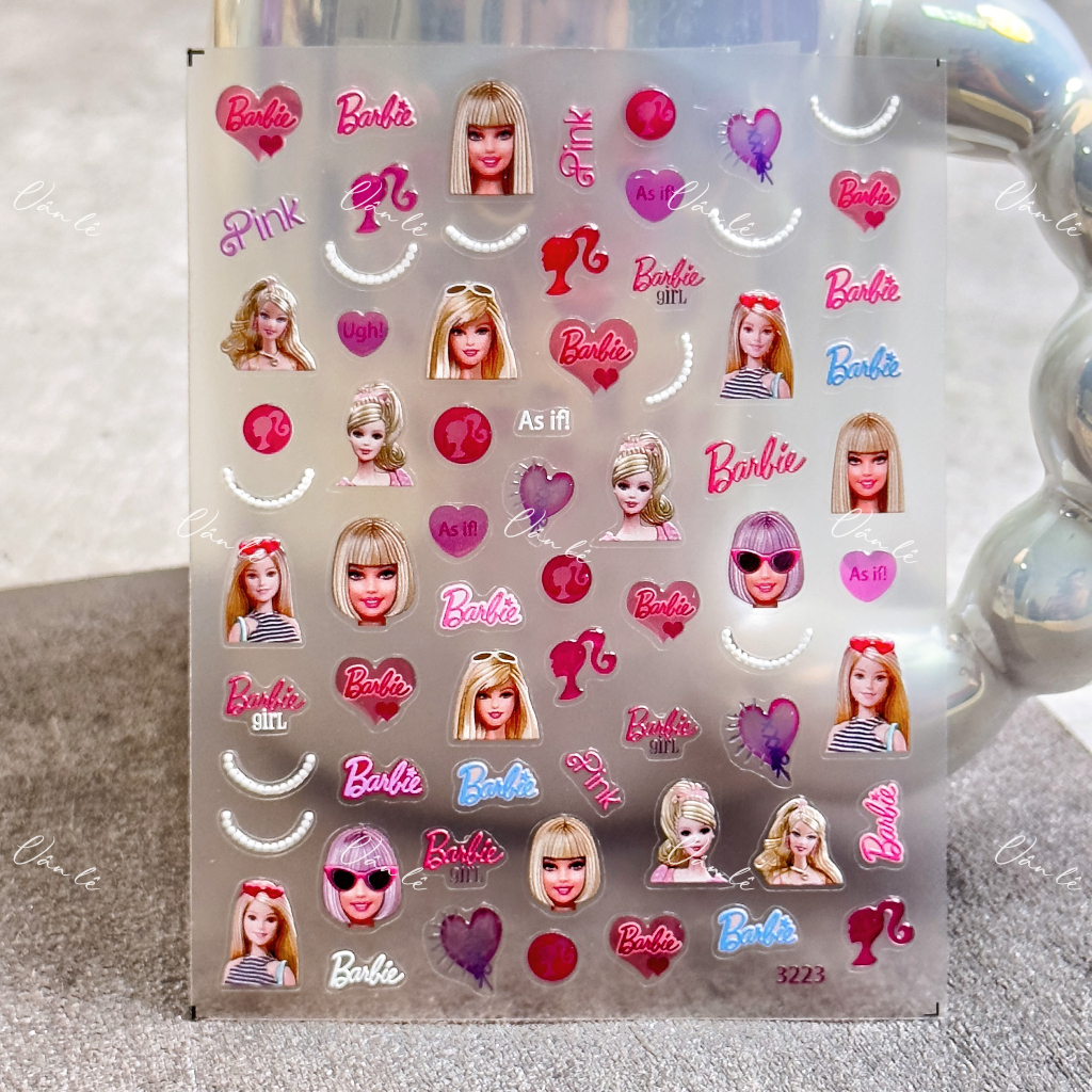 Sticker nail 5D lụa trang trí móng tay