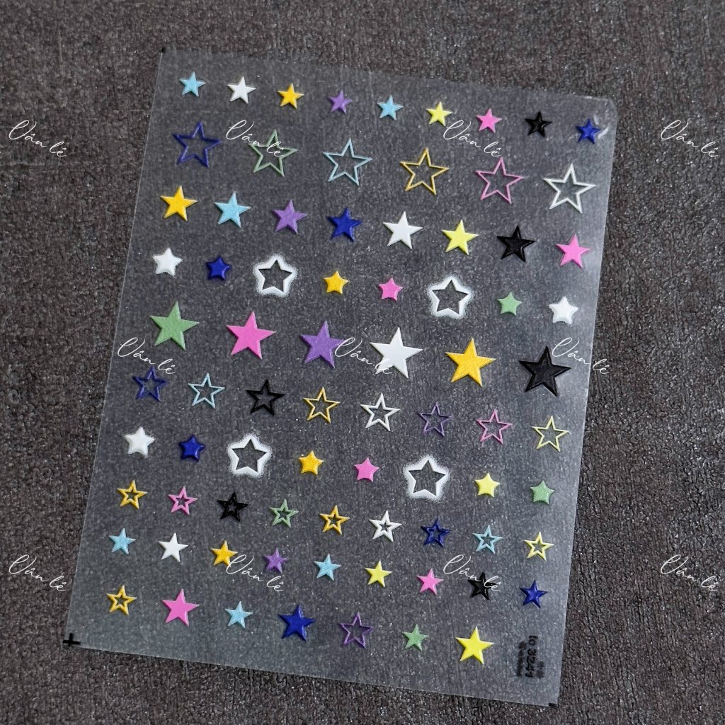 Sticker nail 5D lụa trang trí móng tay