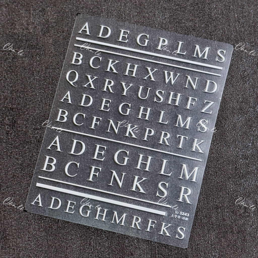 Sticker nail 5D lụa trang trí móng tay