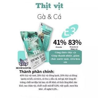 Hạt TEB City Cao Cấp Cho Mèo Mix Topping Thịt Sấy, Grain Free