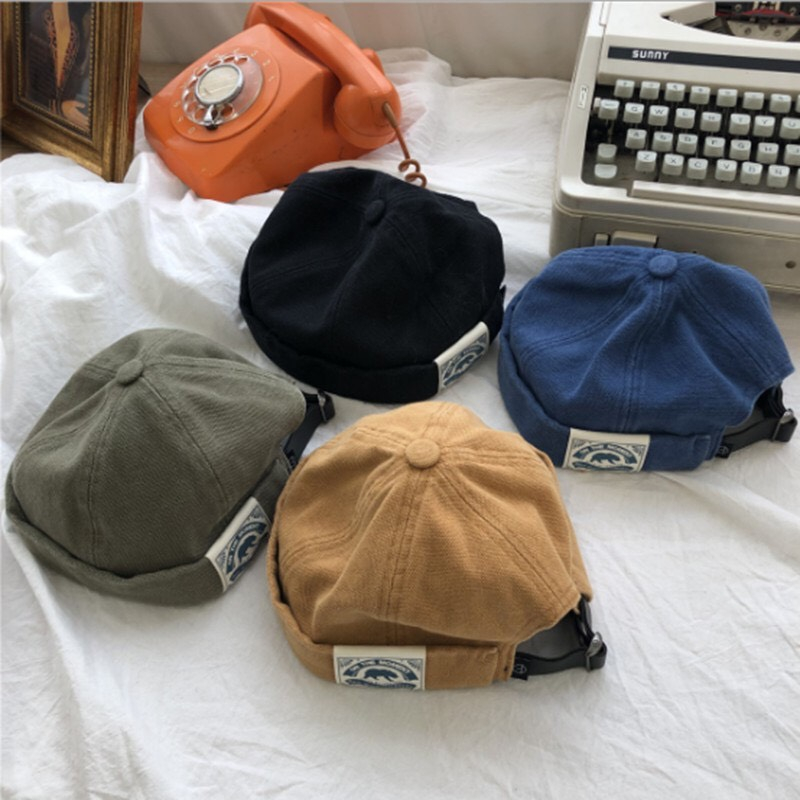 Mũ quả dưa kaki trơn siêu cá tính